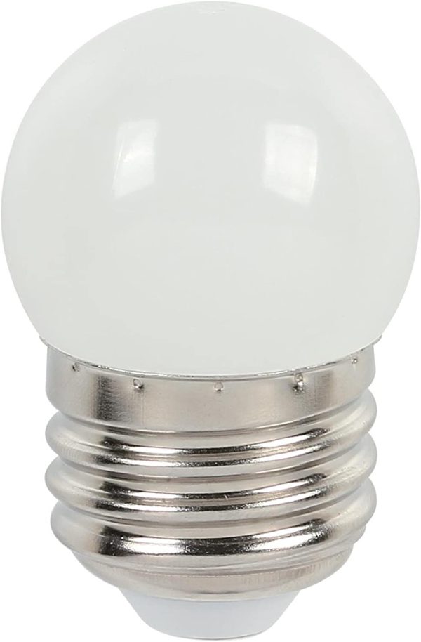 White LED Light Bulb with Medium Base (4 Pack)